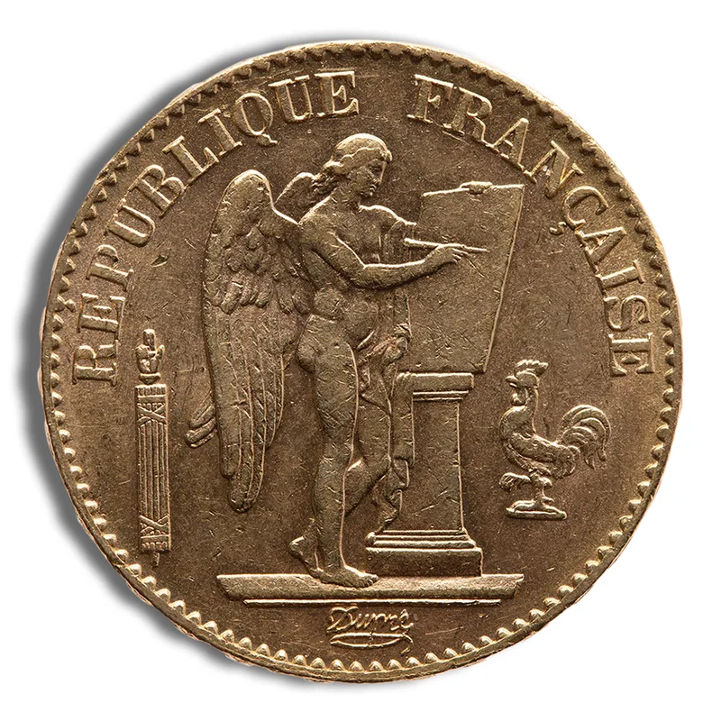France Gold 20 Francs - Lucky Angel (1871-1898) — Gold bullion from Standard Bullion