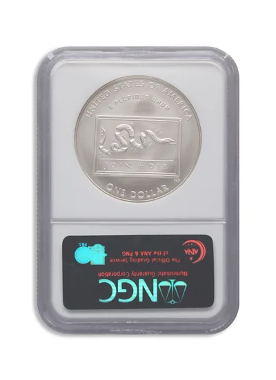 2006-P <body> Franklin Scientist Silver Commem - NGC MS70 — reverse view