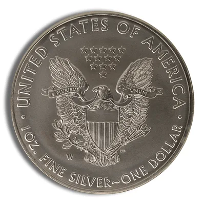 2016-W Burnished Silver Eagle with Box & COA — packaging view