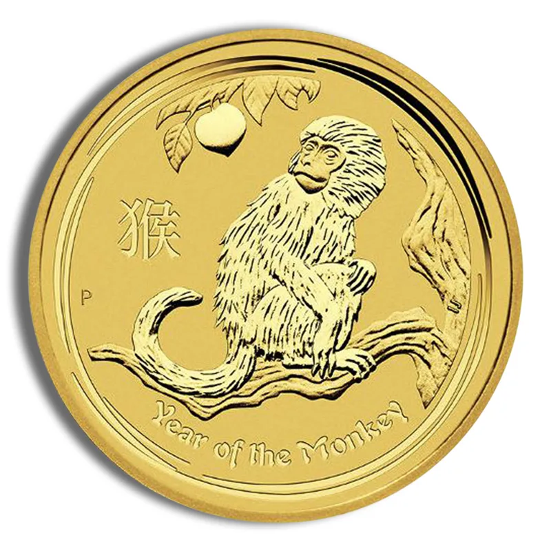 2016 1/2 oz Australia Gold Lunar Monkey BU - Series II — Gold bullion from Standard Bullion