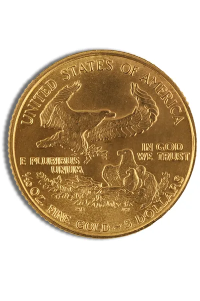 1988 1/10 oz Gold Eagle - BU (MCMLXXXVIII) — reverse view