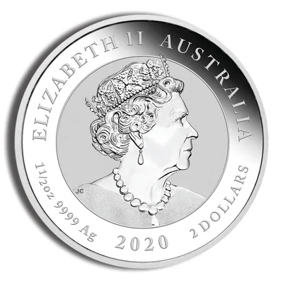 2020 1.5 oz Australian Striped Marlin Silver Coin — reverse view