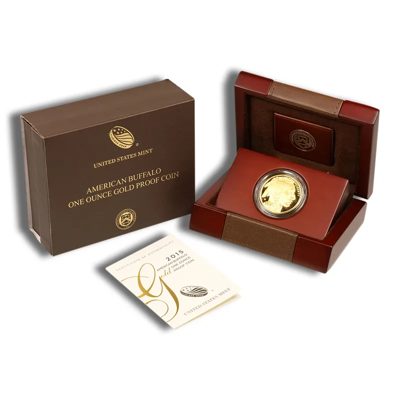 2015-W 1 oz Proof Gold Buffalo (w/Box & COA) — Gold bullion from Standard Bullion