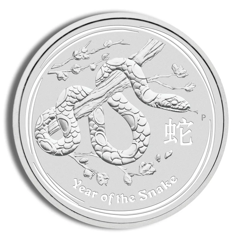 2013 1/2 oz Australia Silver Lunar Snake BU - Series II — Silver bullion from Standard Bullion