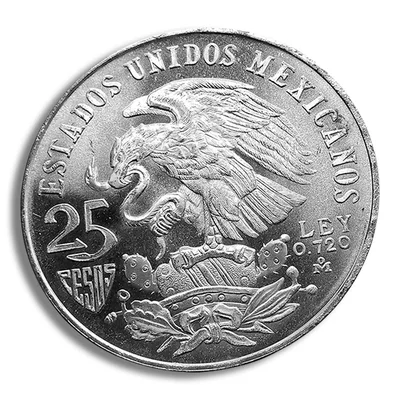 Mexico 25 Pesos Olympic - 1968 — reverse view