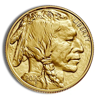 2023-W 1 oz Proof Gold Buffalo (w/Box & COA) — reverse view