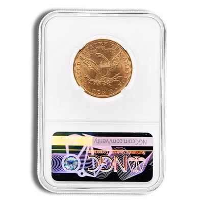 <body>0 Gold Liberty Eagle - NGC MS63 — reverse view