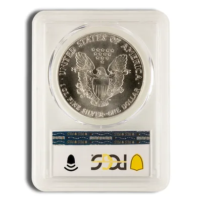 1986 Silver Eagle PCGS MS69 — reverse view