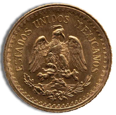 Mexico Gold 2.5 Peso — reverse view