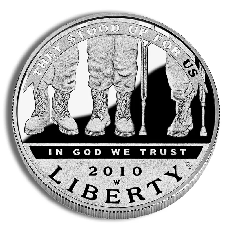 2010-W <body> Disabled Veterans Silver Commem - Proof — Silver bullion from Standard Bullion