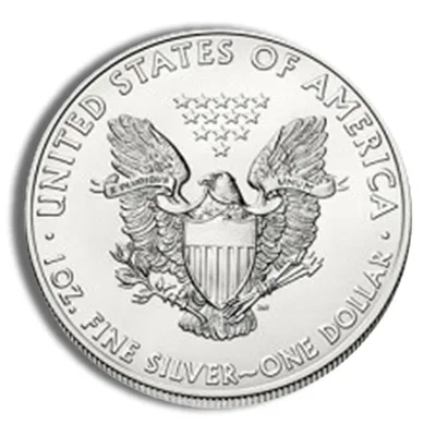 2012 Silver American Eagle - BU — reverse view