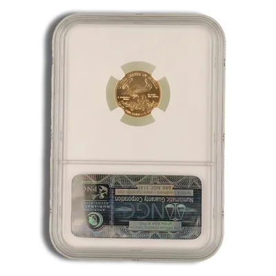 2009 1/10 oz Gold Eagle $5 NGC MS70 ER — reverse view