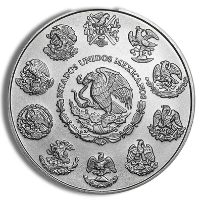 2023 1 oz Silver Mexican Libertad - BU — reverse view