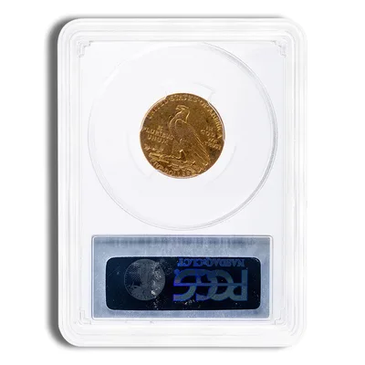 $5 Gold Indian Half Eagle - PCGS MS61 — reverse view