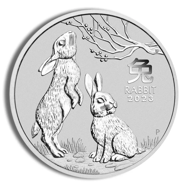 2023 Kilo Australia Silver Lunar Rabbit BU - Series III — Silver bullion from Standard Bullion