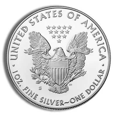 2019-S Proof Silver Eagle with Box & COA — packaging view