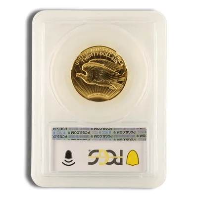 2009 Ultra High Relief Double Eagle Gold Coin PCGS MS70 — reverse view