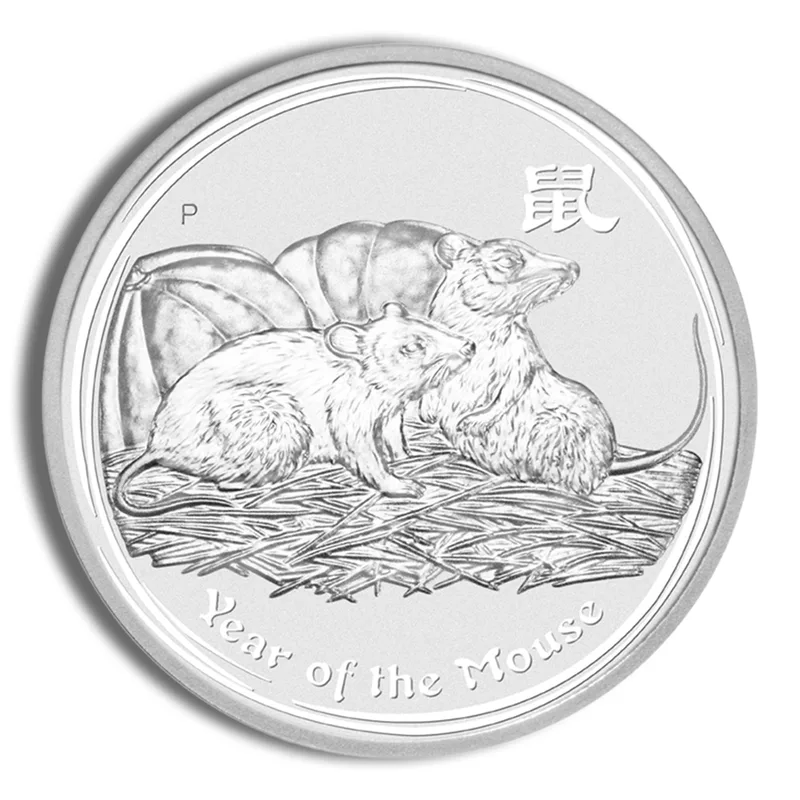 2008 1/2 oz Australia Silver Lunar Mouse BU - Series II — Silver bullion from Standard Bullion