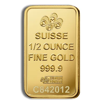 1/2 oz Gold Bar - PAMP Fortuna (Carded) — detail view