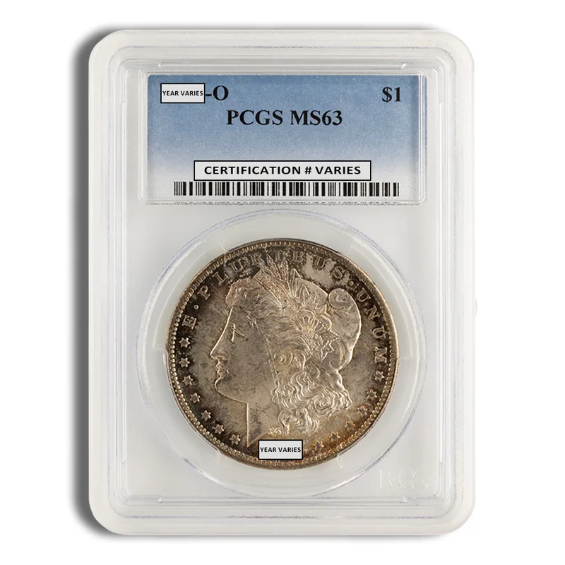 Pre-1921 Morgan Dollar - PCGS MS63 (Toned) — Silver bullion from Standard Bullion