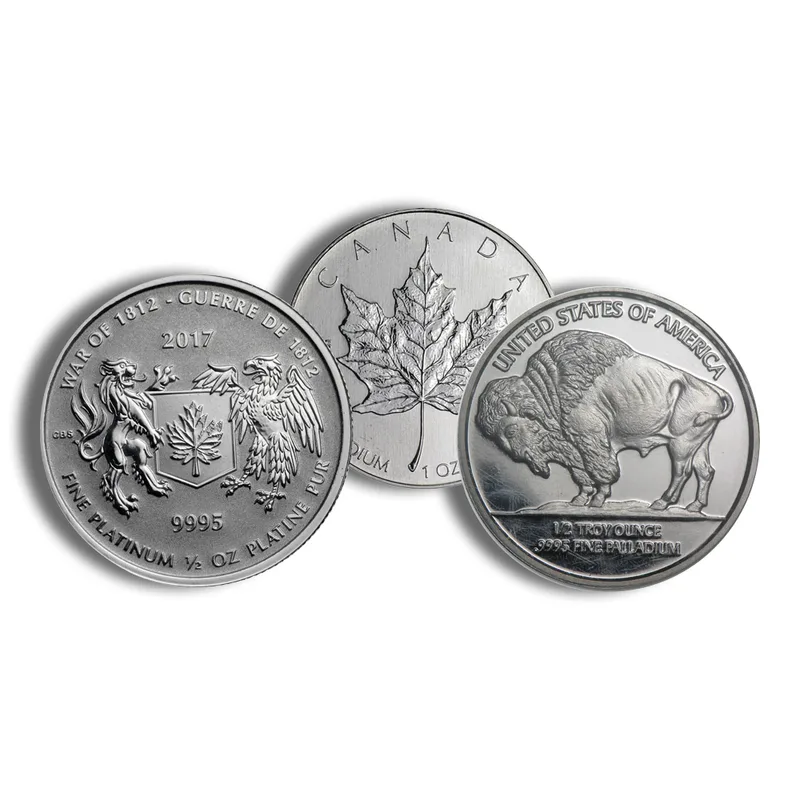 1/2 oz Palladium Various Coin/Round - .999+ — Palladium bullion from Standard Bullion