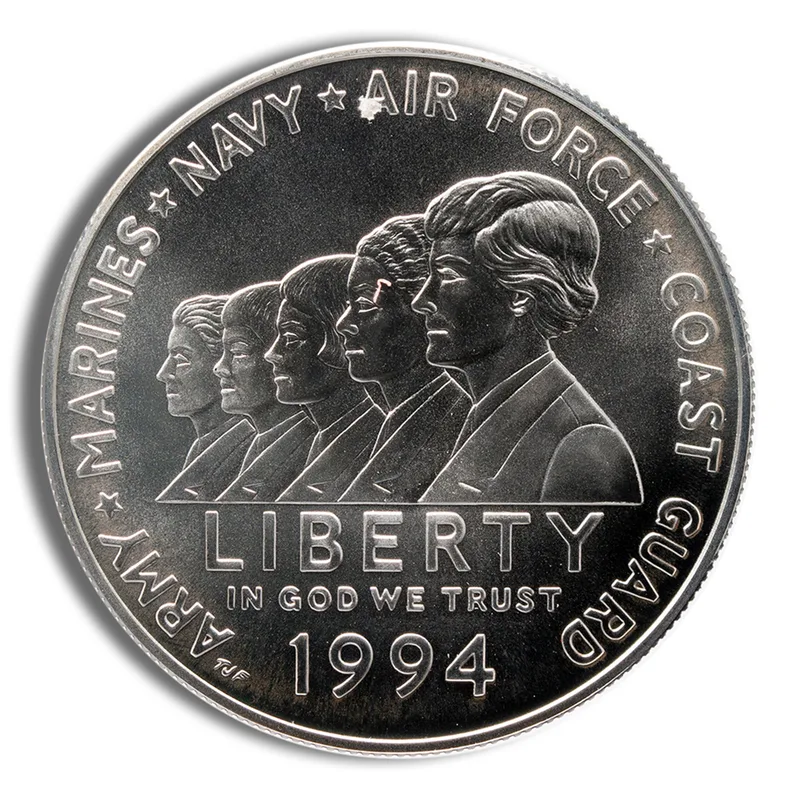 1994-W <body> Women in Military Silver Commem - BU — Silver bullion from Standard Bullion