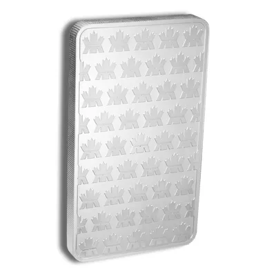 10 oz Silver Bar - Royal Canadian Mint - RCM (Sealed) — reverse view