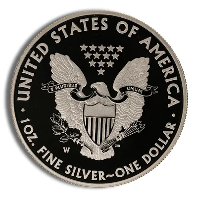 2013-W Proof Silver Eagle with Box & COA — packaging view