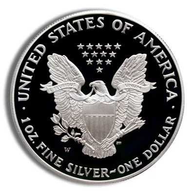 Proof Silver Eagle - Incomplete (Year Varies) — reverse view
