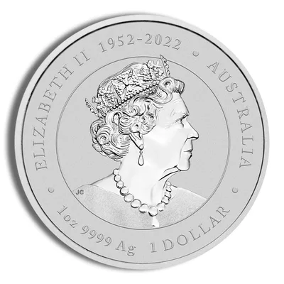 2024 1 oz Australia Silver Lunar Dragon BU - Series III — reverse view