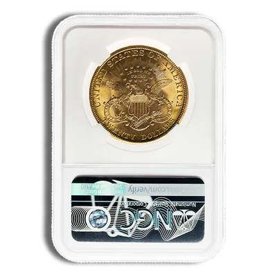 $20 Gold Liberty Double Eagle - NGC MS63 — reverse view