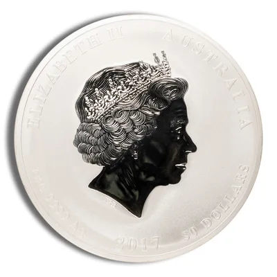 2017 Kilo Australia Silver Lunar Rooster BU - Series II — reverse view