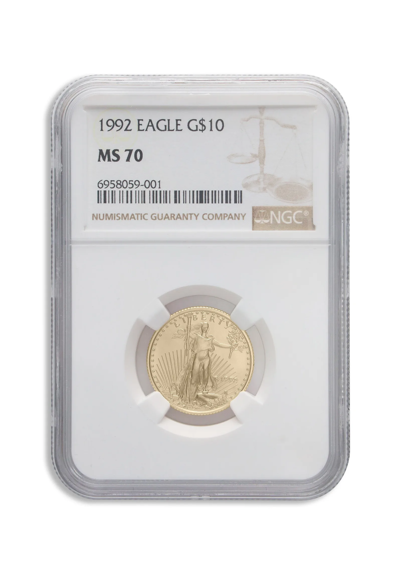 1992 1/4 oz Gold Eagle <body>0 NGC MS70 — Gold bullion from Standard Bullion