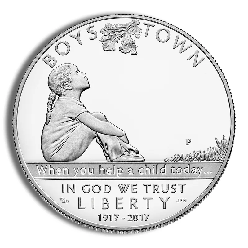 2017-P <body> Boys Town Centennial Silver Commem - Proof — Silver bullion from Standard Bullion