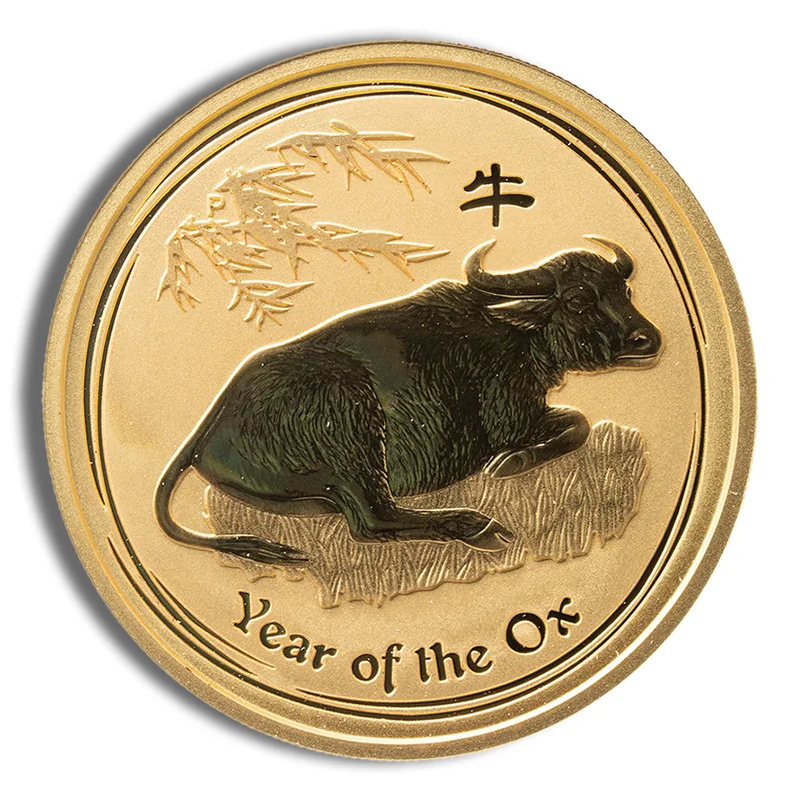 2009 2 oz Australia Gold Lunar Ox BU - Series II — Gold bullion from Standard Bullion