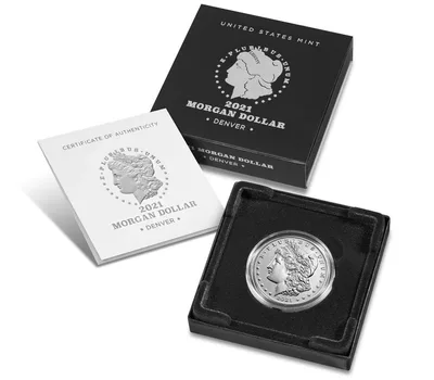 2021-D Morgan Dollar w/Box & COA — packaging view