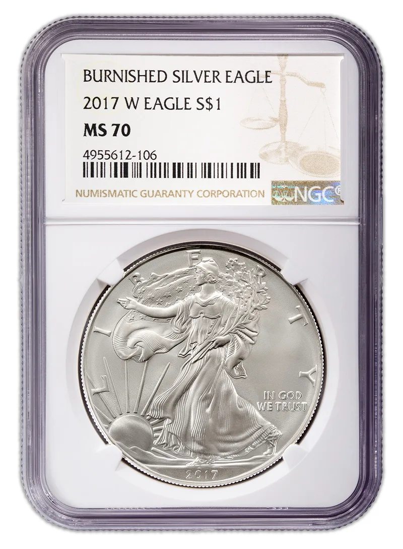 2017-W Burnished Silver Eagle NGC MS70 — Silver bullion from Standard Bullion