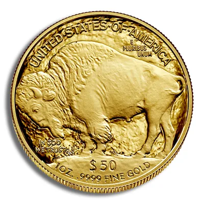 2021-W 1 oz Proof Gold Buffalo (w/Box & COA) — reverse view