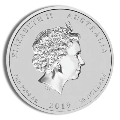 2019 Kilo Australia Silver Lunar Pig BU - Series II — reverse view