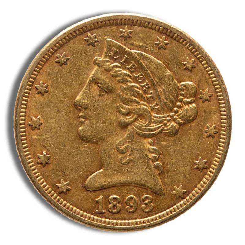 $5 Gold Liberty Half Eagle - XF — Gold bullion from Standard Bullion