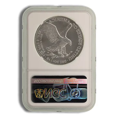 2022 Silver Eagle NGC MS69 — reverse view