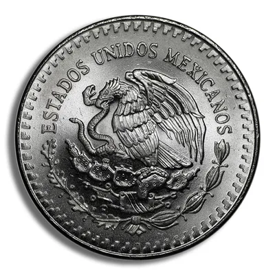 1987 1 oz Silver Mexican Libertad - BU — reverse view