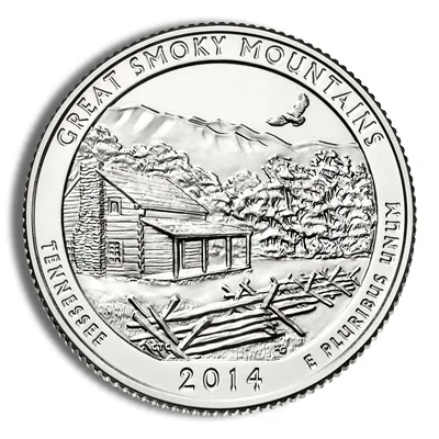 2014-P 5 oz ATB Great Smoky Mts. Silver Coin NGC SP70 — packaging view