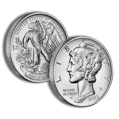 2022-W 1 oz Reverse Proof Palladium Eagle (w/Box & COA) — packaging view