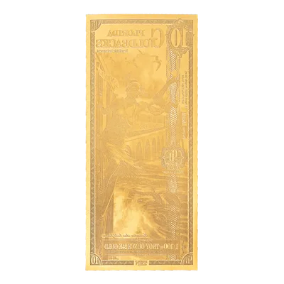 Florida 10 Goldback — reverse view