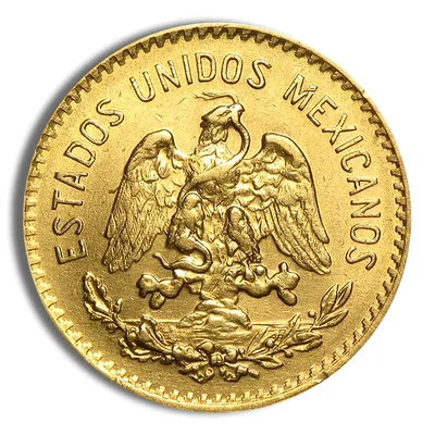 Mexico Gold 5 Peso — reverse view