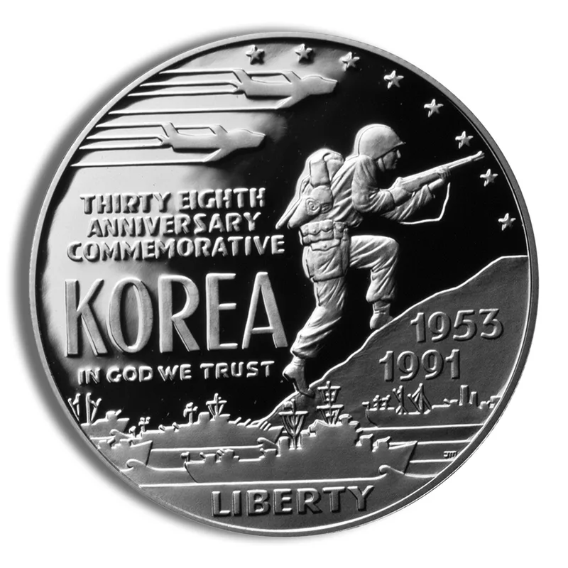 1991-P <body> Korean War Silver Commem - Proof — Silver bullion from Standard Bullion