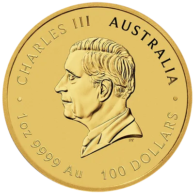 2025 1 oz Australia Gold Lunar Snake BU - Series III — reverse view
