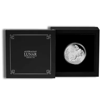 2023 1 oz Australia Platinum Lunar Rabbit BU - Series III — detail view