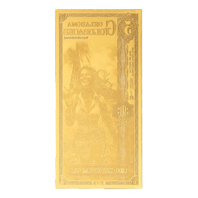 Oklahoma 5 Goldback — reverse view